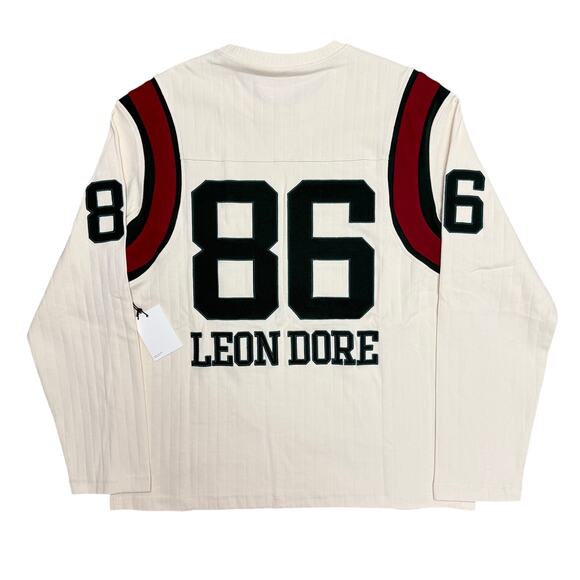 Aime Leon Dore Ribbed Cotton Long Sleeve Football Jersey Size S